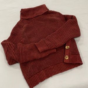 Madewell chunky knit turtleneck sweater
